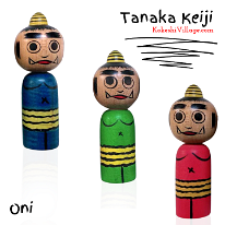 Tanaka Keiji Blue, Red and Green Oni (Yamagata)