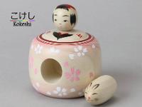 Kakizawa Yoshinobu (柿沢是伸)  Ejiko and Usage - Rabbit Kokeshi