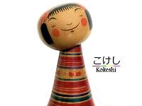 Abe Kunitoshi (阿部 国敏)  Smile Kokeshi Nodder