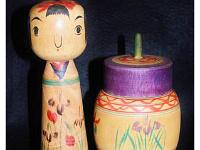 Abe Shinya and Abe Tsunekichi  Doll and Container comes with spinners