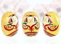 Sato Tadao 6 (佐藤忠雄) Special hime daruma style Kokeshi
