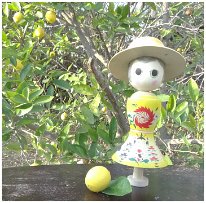 Mirai in the Garden she stands 12 in tall