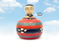 Yusa Fukujyu (遊佐 福寿) DOB 1930 Master Takahashi Sakari. Narugo and Creative Kokeshi Maker