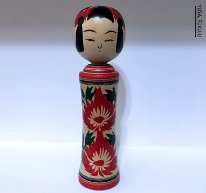 Yusa Fukujyu (遊佐 福寿) DOB 1930 Master Takahashi Sakari. Narugo and Creative Kokeshi Maker