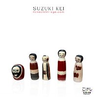 Suzuki Kei YOB 1994 Master Suzuki Akira Bean - Pocket Kokeshi & Daruma