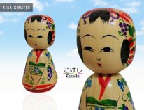 Komatsu Rika (小松里佳) こまつりか Welcome Kokeshi : Grape Vines