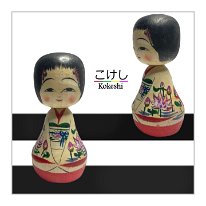 Komatsu Rika (小松里佳) こまつりか Welcome Kokeshi Lotus Flower