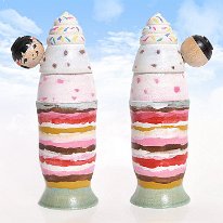 Abo Masafumi (阿保正文) New Style - Parfait Kokeshi