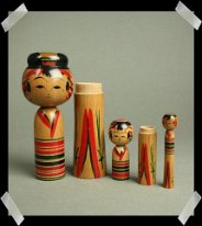Sato Koichi (小関幸一) Yajiro Kokeshi Nesting Doll