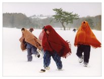 kakumaki Known as Kakumaki and or Okoso Veil. Made of wool to keep warm in the snow. Unisex both men and women can wear one.