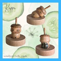 Kokeshi Toys: Kappa Spinning Top