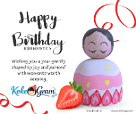 Happy Birthday お誕生日おめでとう Wishing you a year gently shaped by joy and painted with moments worth keeping.