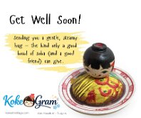 Get Well Soon Sending you a gentle, steamy hug — the kind only a good bowl of soba (and a good friend) can give.
