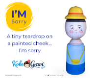 I'm Sorry ごめんなさい A tiny teardrop on a painted cheek… I’m sorry