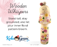 Wooden Whispers Stand tall, stay grounded, and let your inner floral pattern bloom.