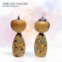 Omiyage Kokeshi Pair Soulportals Collection