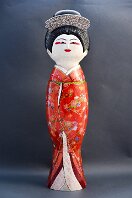 Katagami Kokeshi by Reka Toth-Vasarhelyi Artisan | Woodturner Yaegaki Hime Artisan Website