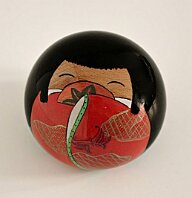 Katagami Kokeshi by Reka Toth-Vasarhelyi Artisan | Woodturner Artisan Website