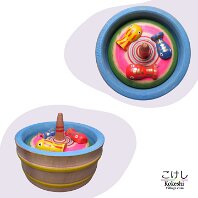 Kokeshi Games: Spinning Goldfish in a Bucket