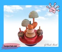 Kokeshi Toys: Umeki Shuichi Daidai Mochi Topiary January Almanac January New Year