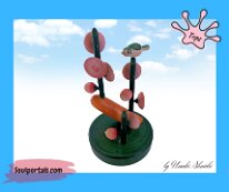 Kokeshi Toys: Umeki Shuichi February Almanac February: Plum blossoms and a Japanese bush warbler