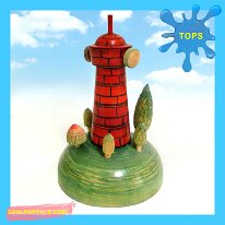 Kokeshi Toys: Light House Topiary Tops
