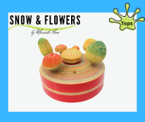 Kokeshi Toys: Topiary Tops by Masaaki Hiroi Snow & Flowers
