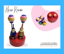 Kokeshi Toys:Yasushi Fukushima Hina Koma