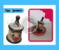 Tops: 100 Lantern Chōchin-obake Video Spinners
