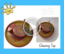 Kokeshi Toys: Plate with Top and Chasers Video
