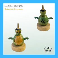 Kokeshi Toys: Kappa Tops